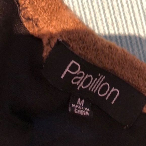 Papillon top  Med Sweater brown with animal print - Picture 4 of 13